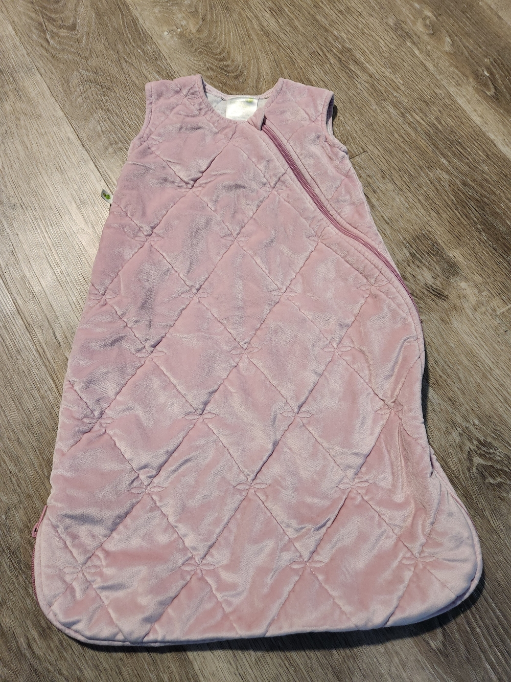 Plush Quilted Baby Sleep Sack in Soft Pink 2.5 TOG